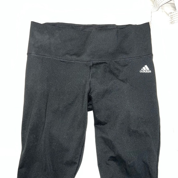 Adidas climalite cropped leggings sz L - Picture 3 of 4
